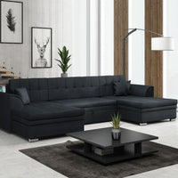 Sedacia súprava SORENTO UNIVERSAL, 398x81x196, sawana14 black -  - 0