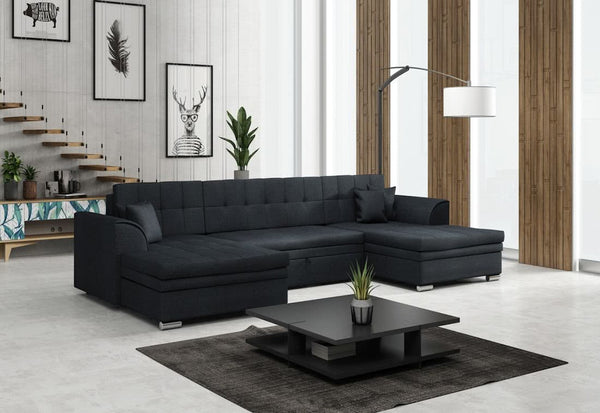 Sedacia súprava SORENTO UNIVERSAL, 398x81x196, sawana14 black -  - 0