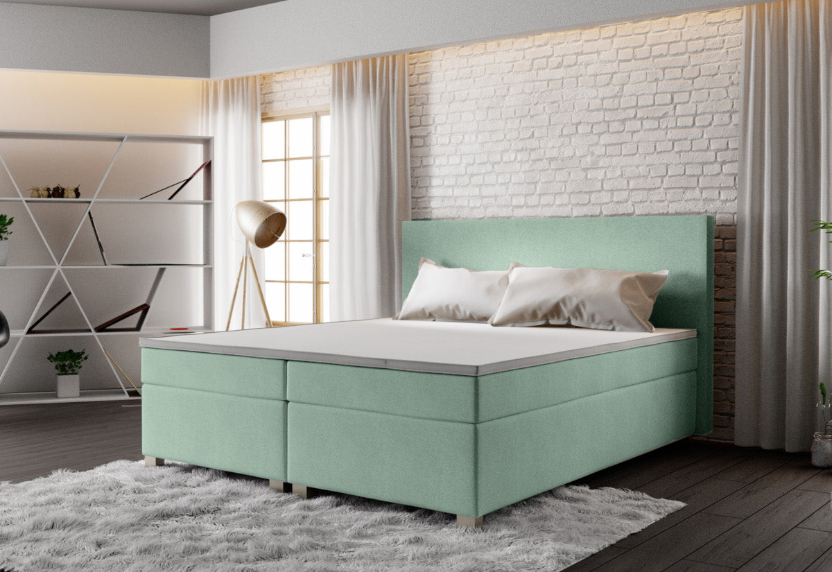 Čalúnená postel Boxspring SIMPLE + matrace + rošt - ARANZ - 6