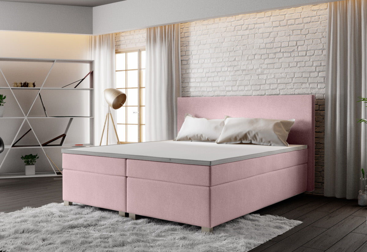 Čalúnená postel Boxspring SIMPLE + matrace + rošt - ARANZ - 5