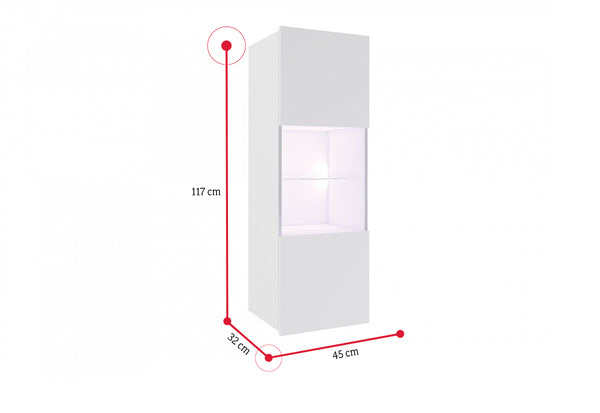 Závesná vitrína CALABRINI - ROZMEROVKA - 1