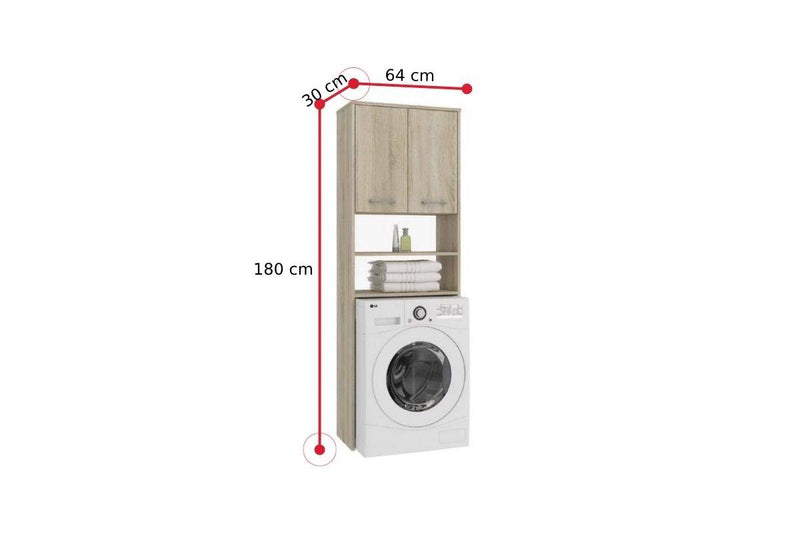 Kúpeľňová skrinka nad práčku FIN - ROZMEROVKA - 2