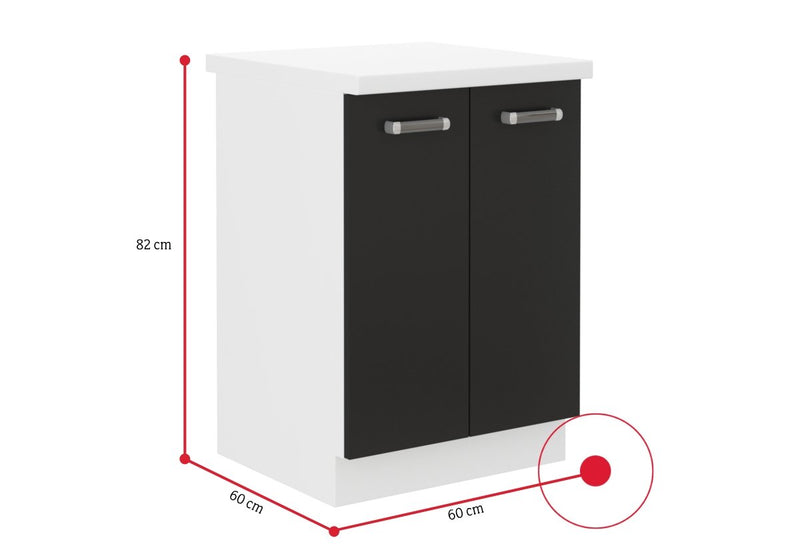 Kuchynská skrinka dolná dvojdverová s pracovnou doskou OMEGA - ROZMEROVKA - 1