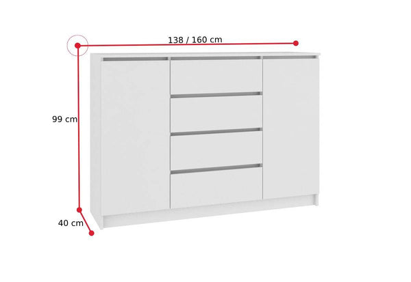 Komoda 2D4SZ - ROZMEROVKA - 2