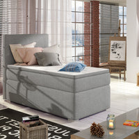 Čalúnená posteľ boxspring ROCCO, 90x200, sawana 21, levá -  - 0