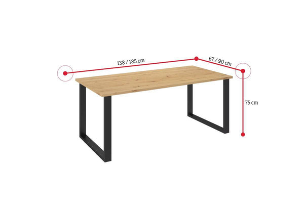 Jedálenský stôl INDUSTRY - ROZMEROVKA - 2