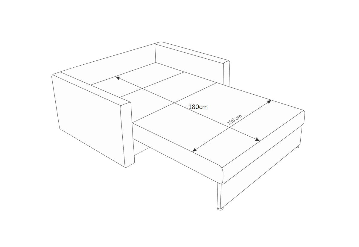 Rozkladacia pohovka HEVEN - ROZMEROVKA - 5