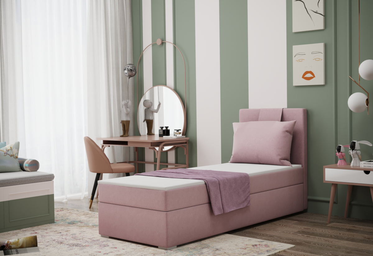 Čalúnená posteľ boxspring AMANDA + vrchný matrac - ARANZ - 2