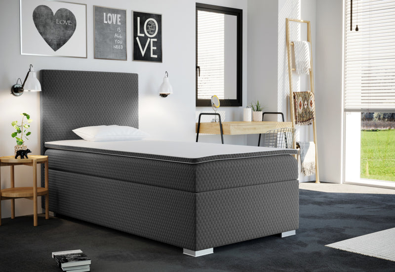 Čalúnená posteľ boxspring ICON + vrchný matrac - ARANZ - 1