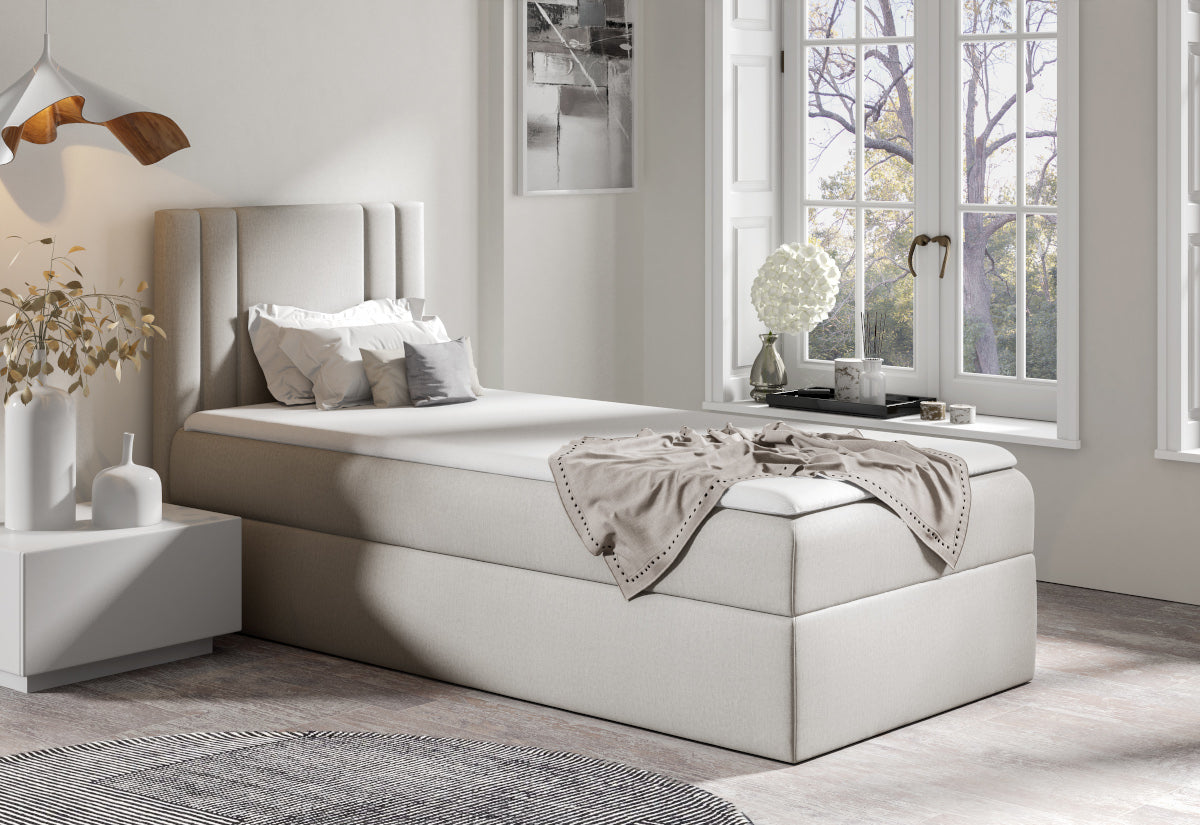 Čalúnená posteľ boxspring CARMEN MINI + vrchný matrac - ARANZ - 3