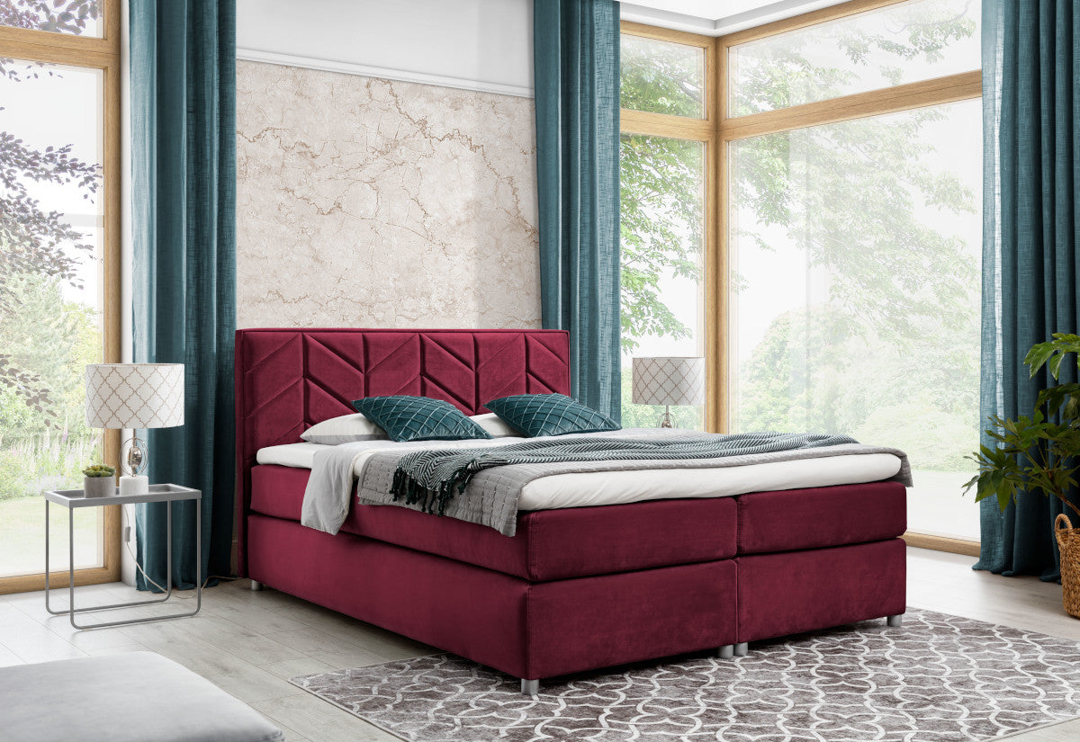 Čalúnená posteľ boxspring JODLA + vrchný matrac - ARANZ - 3