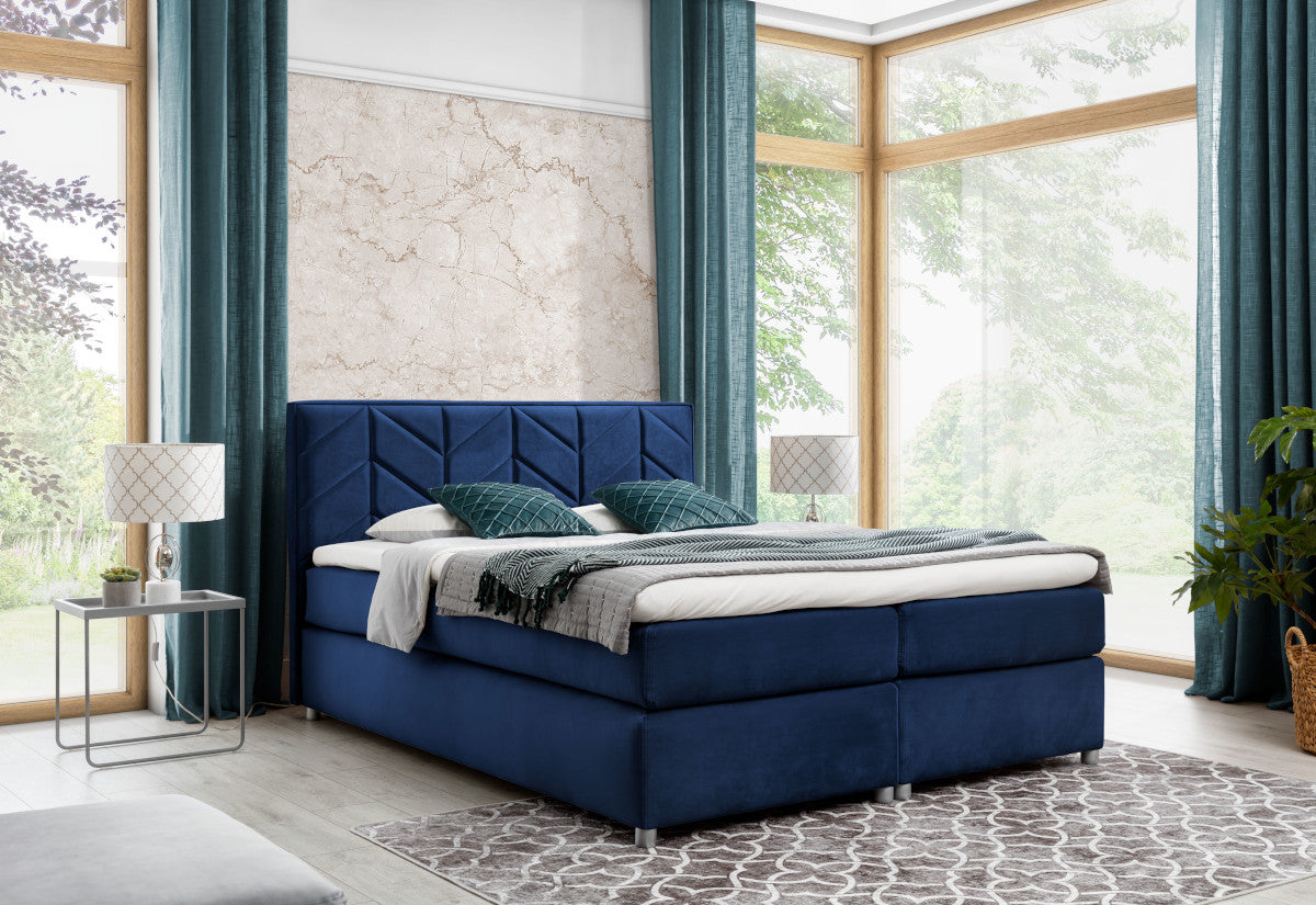 Čalúnená posteľ boxspring JODLA + vrchný matrac - ARANZ - 5