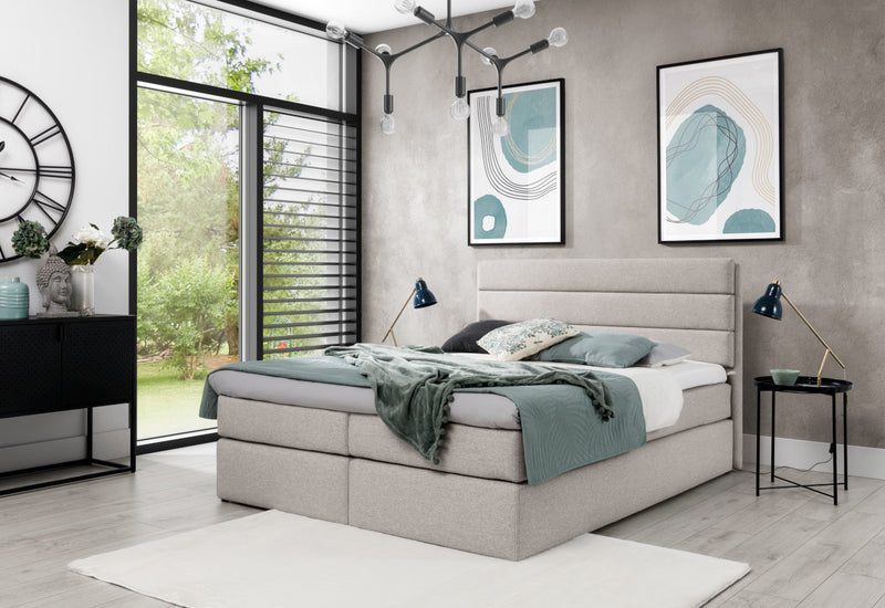 Čalúnená posteľ boxspring RIVIERA + vrchný matrac - ARANZ - 3