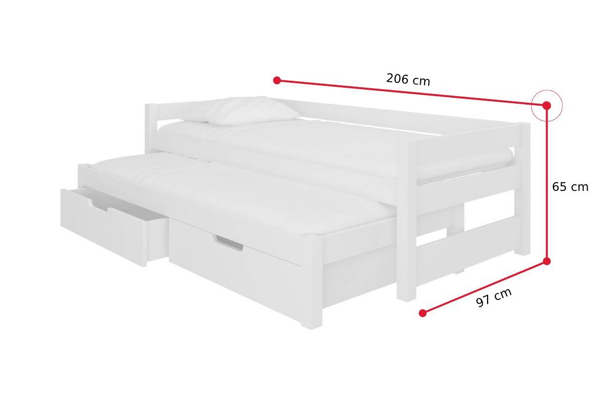 Detská posteľ FRAGA - ROZMEROVKA - 1