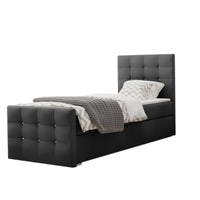 Čalúnená posteľ boxspring MARIN, 90x200, cosmic 97, pravá -  - 0