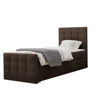 Čalúnená posteľ boxspring MARIN, 90x200, cosmic 800, pravá -  - 0