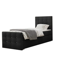 Čalúnená posteľ boxspring MARIN, 100x200, cosmic 100, pravá -  - 0