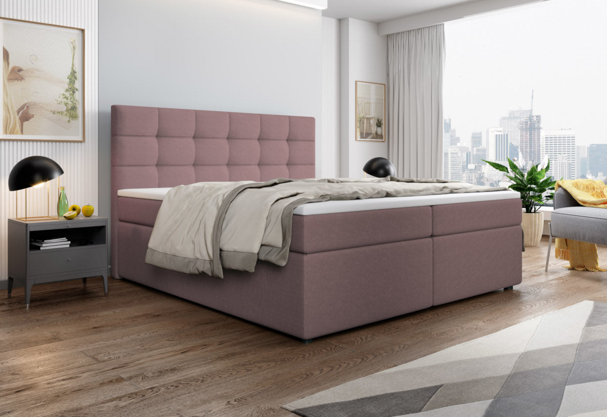 Čalúnená posteľ boxspring PALMA + vrchný matrac - ARANZ - 3