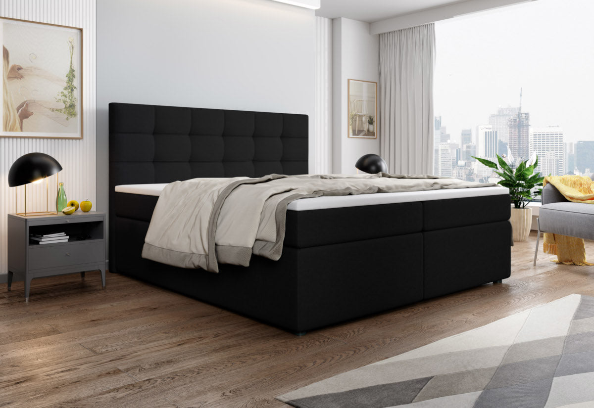 Čalúnená posteľ boxspring PALMA + vrchný matrac - ARANZ - 6