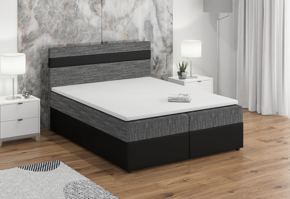 Čalúnená posteľ boxspring MODENA + vrchný matrac - ARANZ - 1