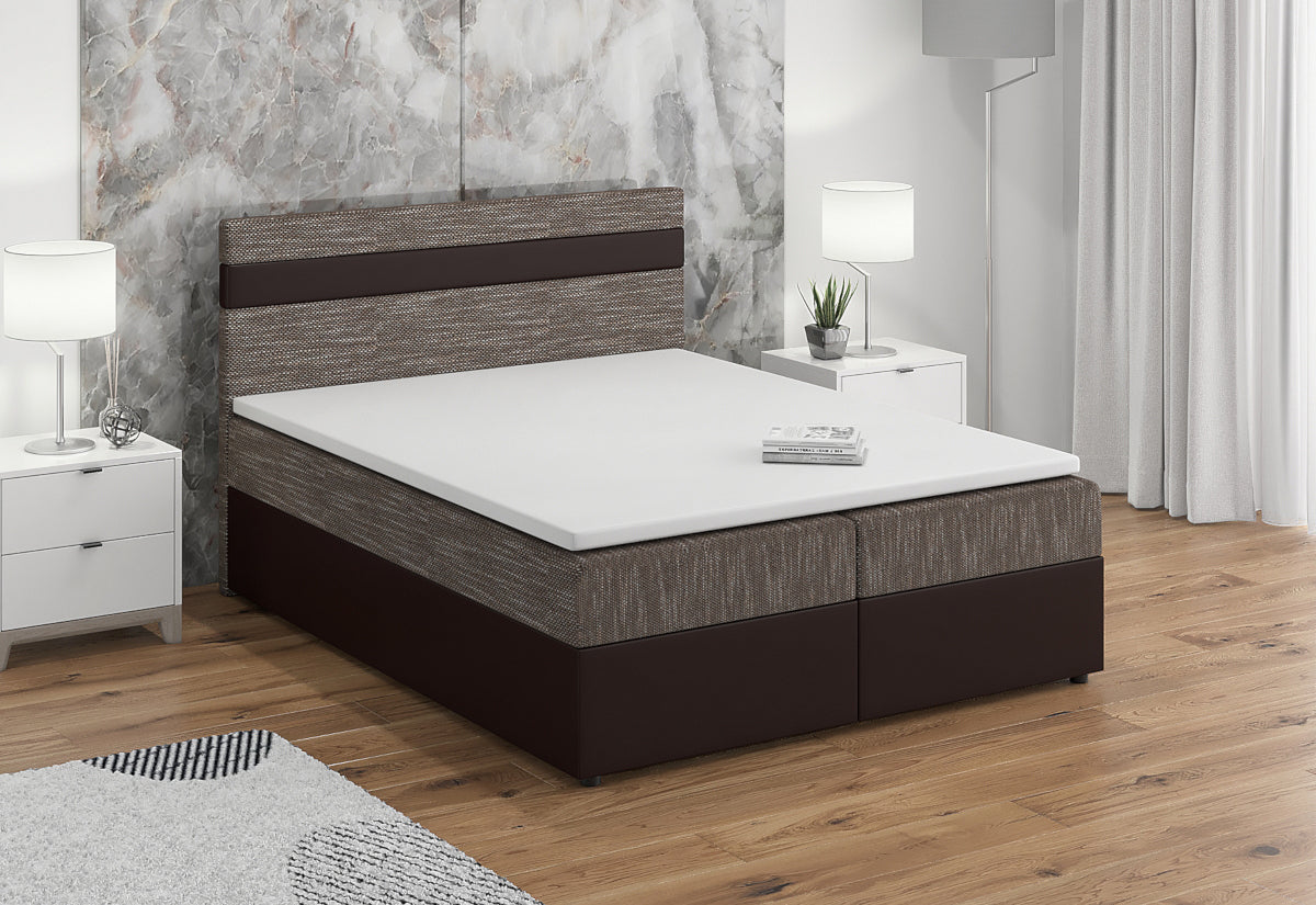 Čalúnená posteľ boxspring MODENA + vrchný matrac - ARANZ - 3