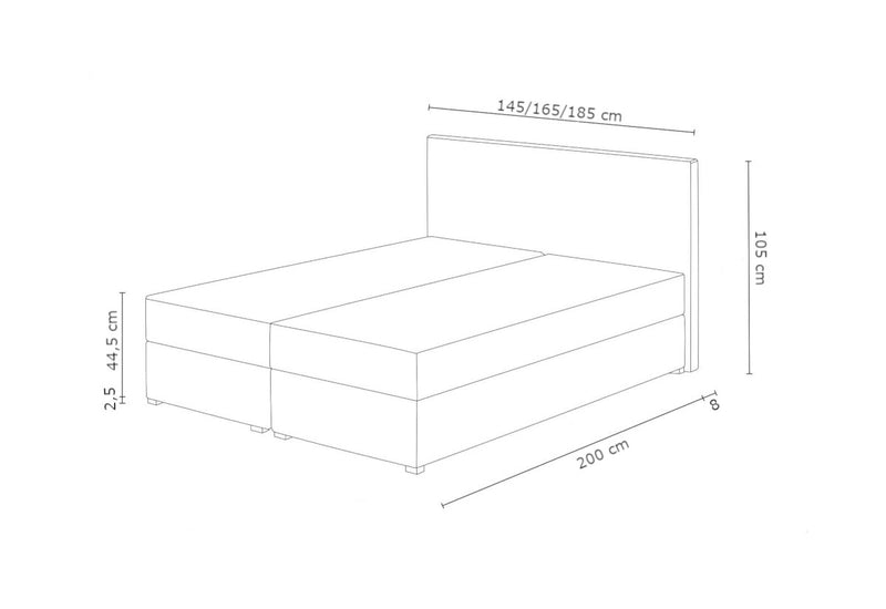 Čalúnená posteľ FADO 3 + matrace - ROZMEROVKA - 1