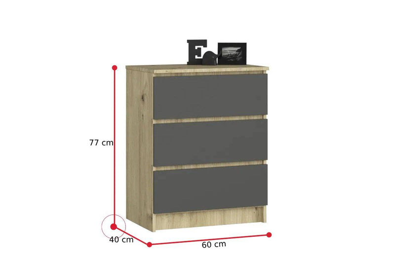 Komoda K60 3SZ - ROZMEROVKA - 2