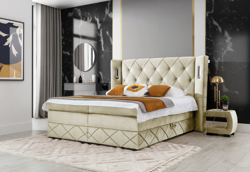 Čalúnená posteľ boxspring FOCUS LUX - ARANZ - 1