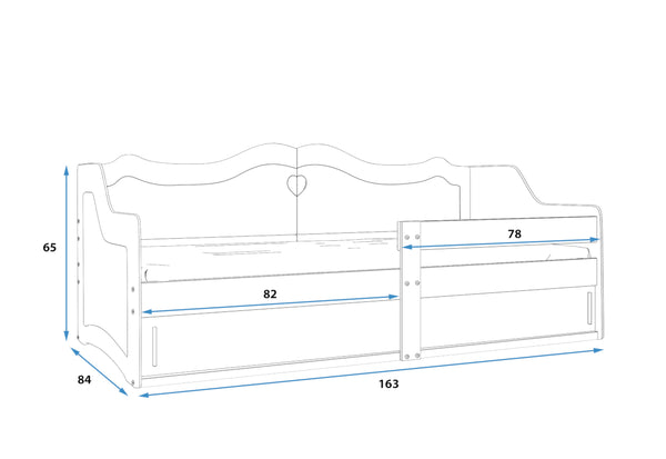 Detská posteľ JULIA - ROZMEROVKA - 1