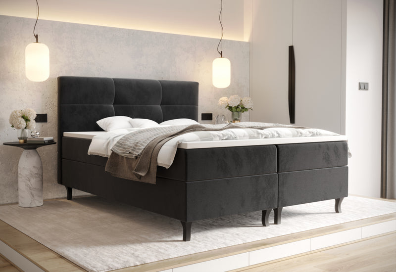 Čalúnená posteľ boxspring LIMBA - ARANZ - 6