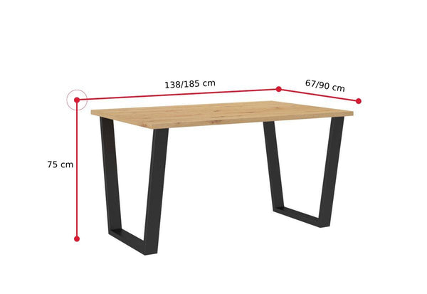 Jedálenský stôl CEZAR - ROZMEROVKA - 1