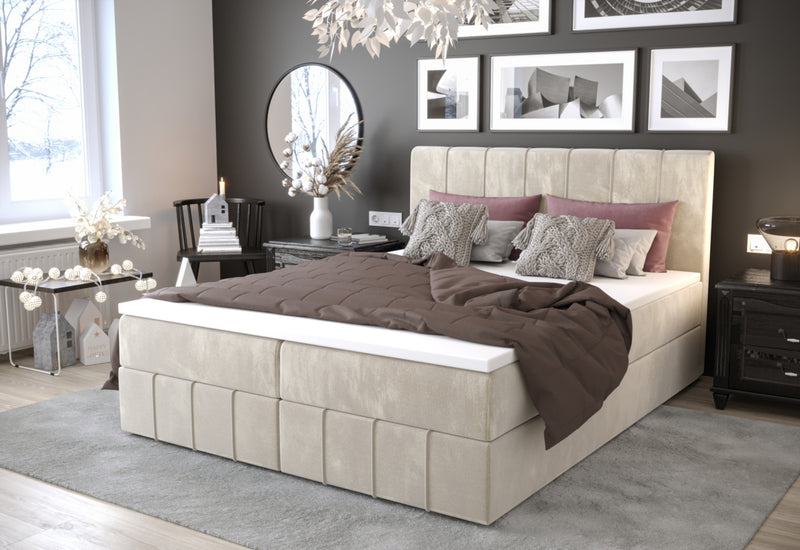 Čalúnená posteľ boxspring BAHAMA 2 - ARANZ - 1