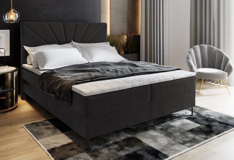 Čalúnená posteľ boxspring MURI - ARANZ - 1