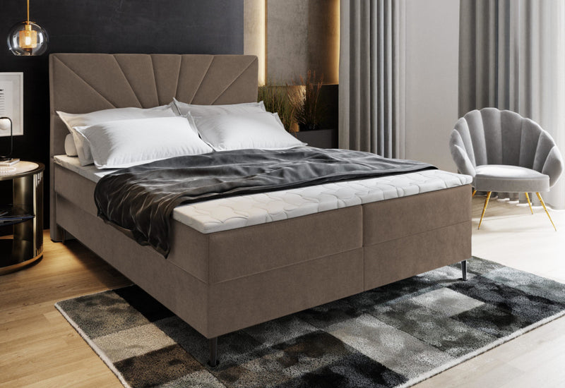 Čalúnená posteľ boxspring MURI - ARANZ - 2