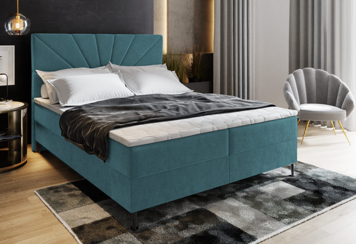 Čalúnená posteľ boxspring MURI - ARANZ - 4