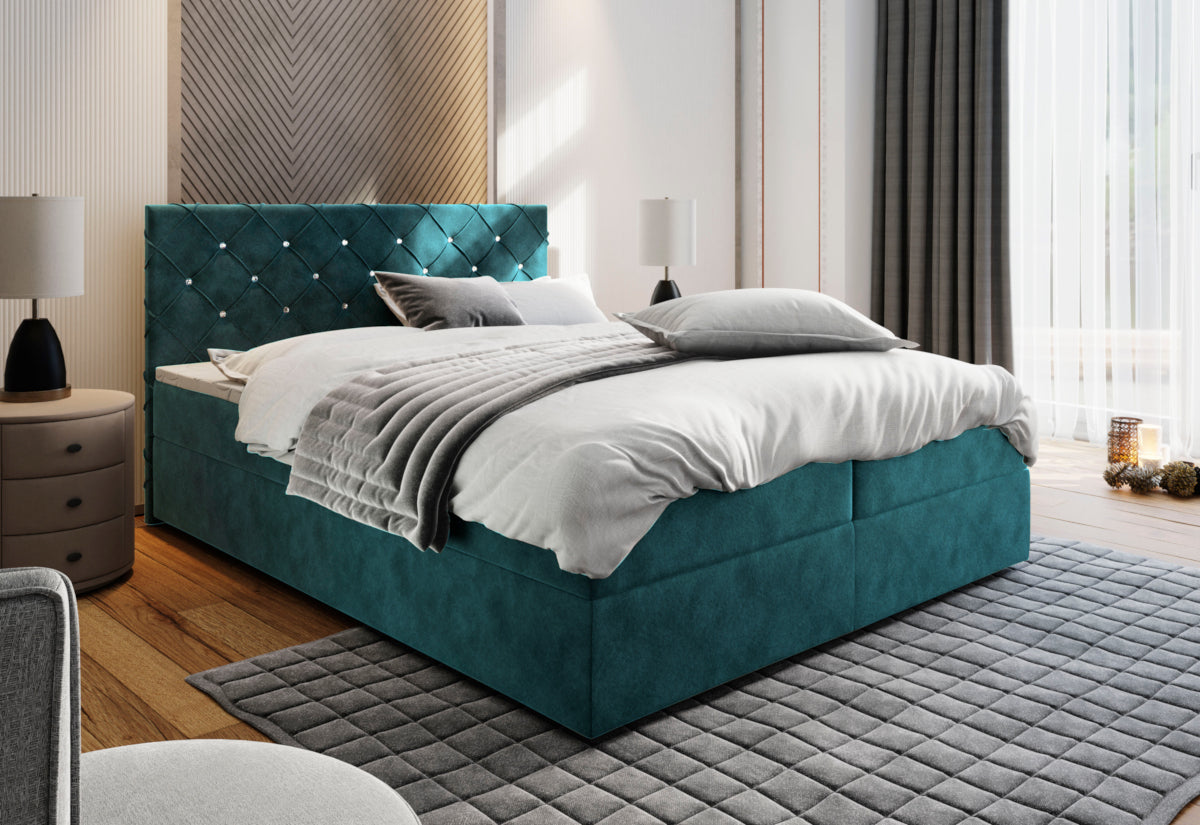 Čalúnená posteľ boxspring RIVA - ARANZ - 5