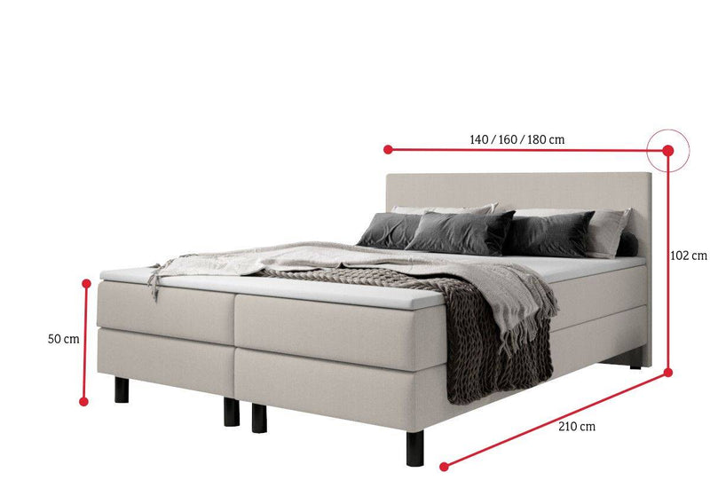 Čalúnená posteľ boxspring BONITO - ROZMEROVKA - 1