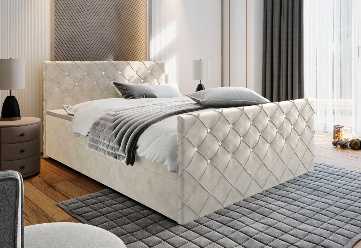 Čalúnená posteľ boxspring MANDI - ARANZ - 4