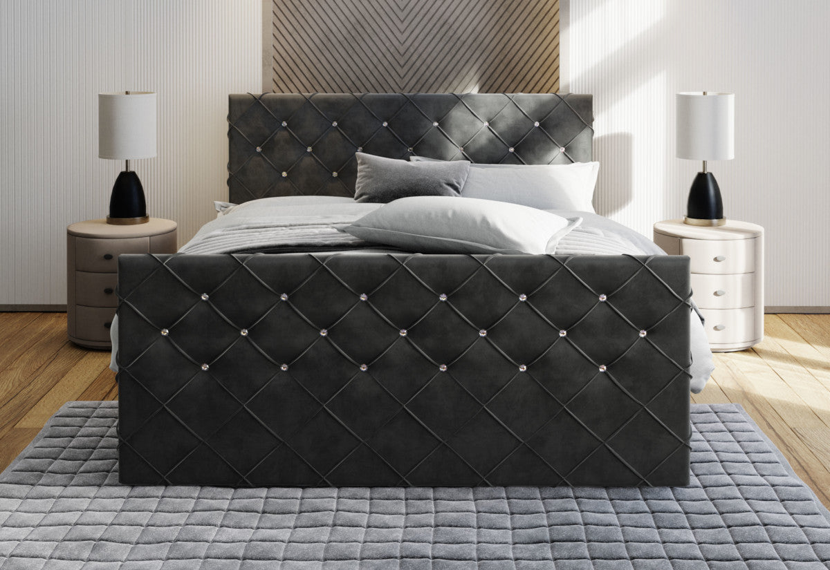 Čalúnená posteľ boxspring MANDI - ARANZ - 7