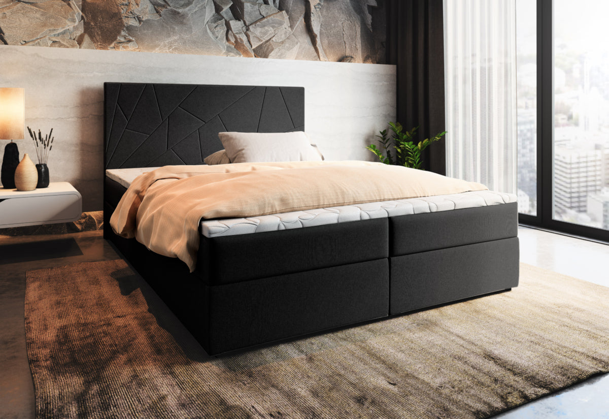 Čalúnená posteľ boxspring MADO - ARANZ - 1