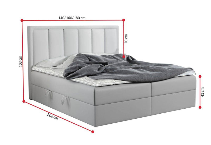 Čalúnená posteľ boxspring VOXI - ROZMEROVKA - 1