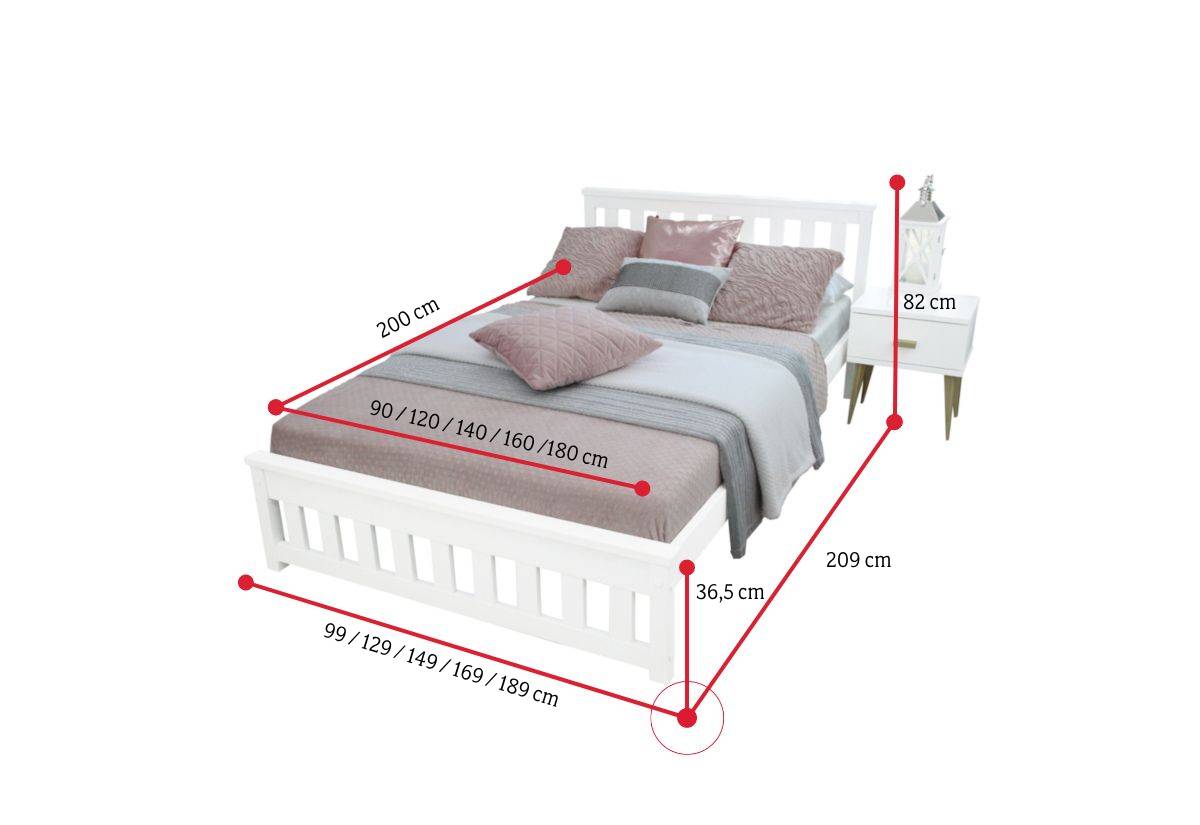 Posteľ IGA - ROZMEROVKA - 1