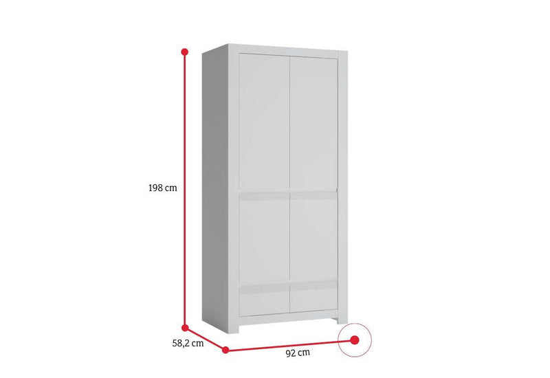 Šatníková skriňa NOVI - ROZMEROVKA - 1