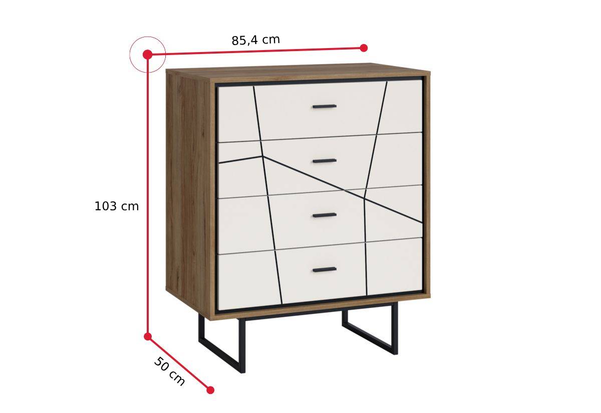 Komoda BROLO 3 - ROZMEROVKA - 1