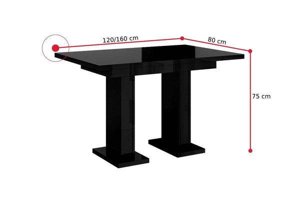 Jedálenský stôl GLOSS - ROZMEROVKA - 1