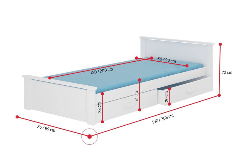 Posteľ  ALDEX - ROZMEROVKA - 1