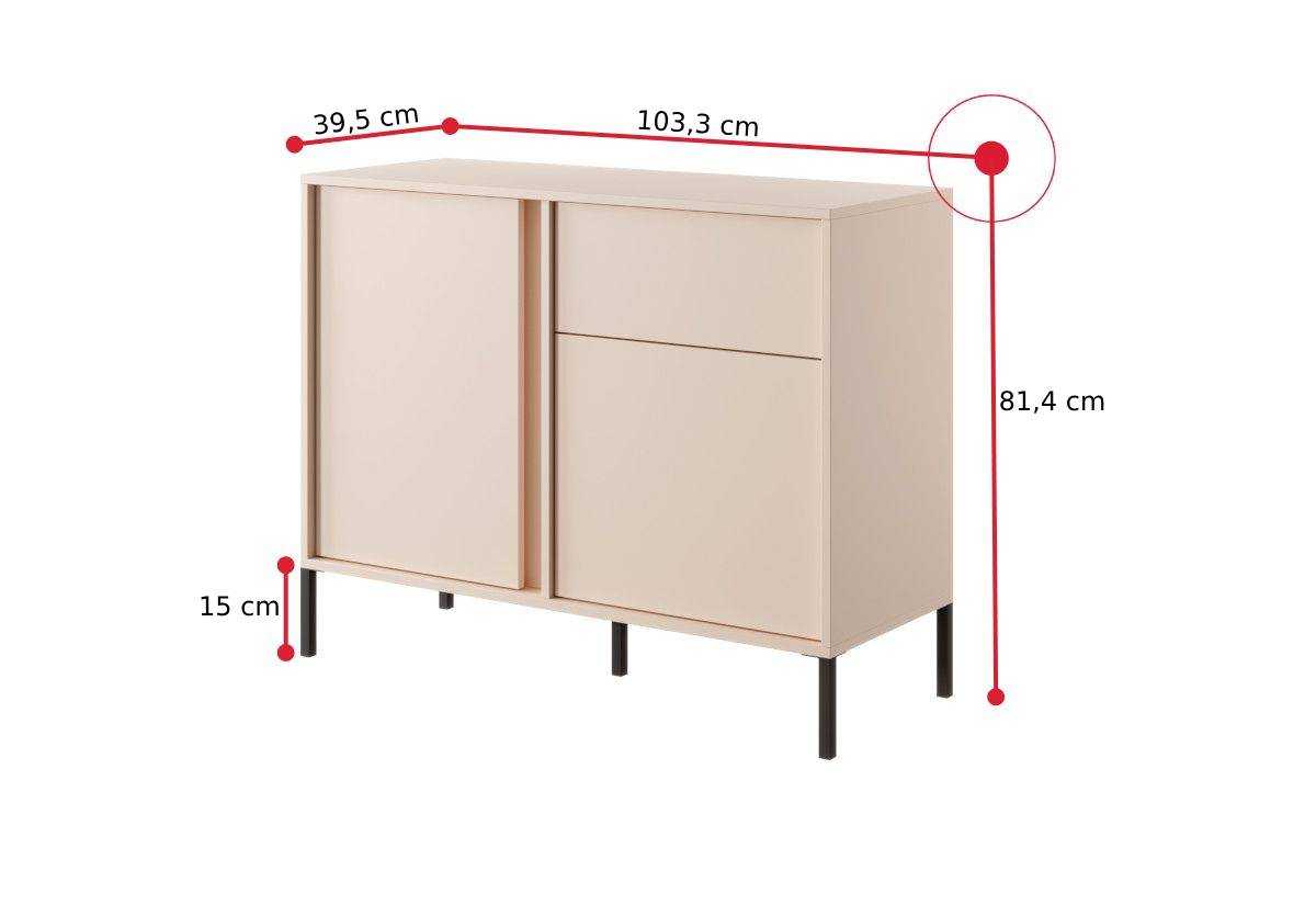 Komoda DAST 3 - ROZMEROVKA - 1