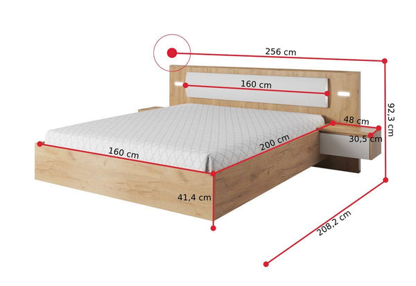 Manželská posteľ XELO - ROZMEROVKA - 1