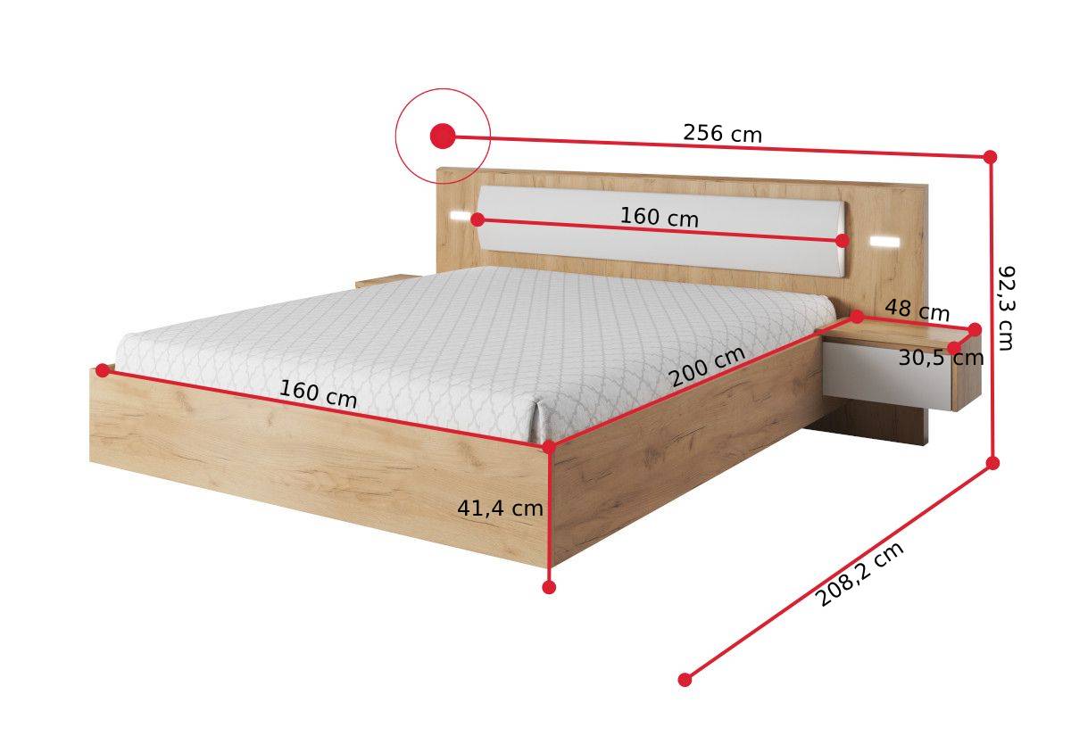 Spálňová zostava XELO - ROZMEROVKA - 3