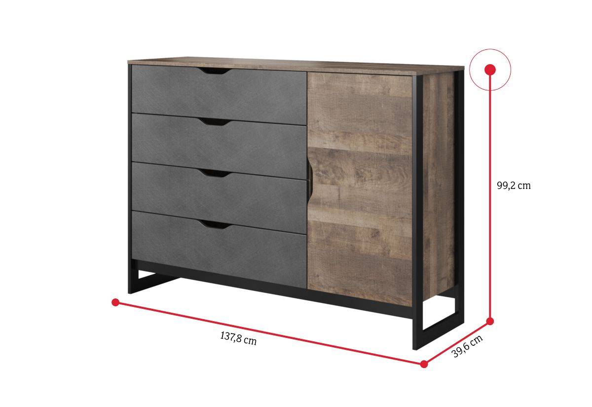 Komoda ARDEN 2 - ROZMEROVKA - 1
